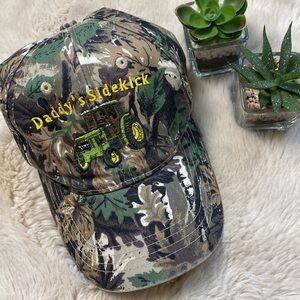 Kids Youth Hat Camo Tractor “Daddy’s Sidekick” One Size